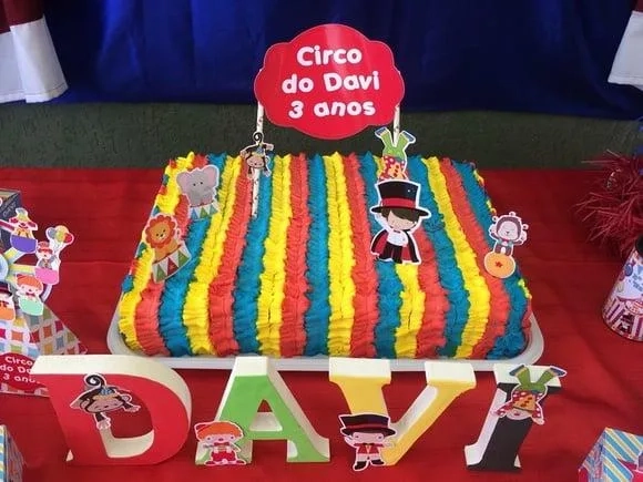 Topo de Bolo Circo