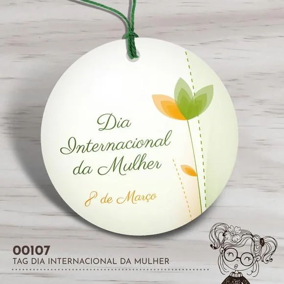Tag Redonda Dia Internacional da Mulher - 00107