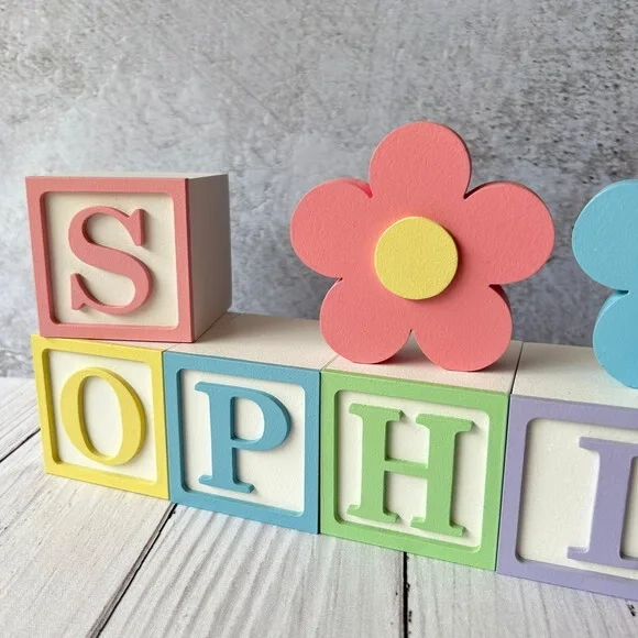 Candy Colors - Cubos 6x6cm Ts+ Dupla de Flor