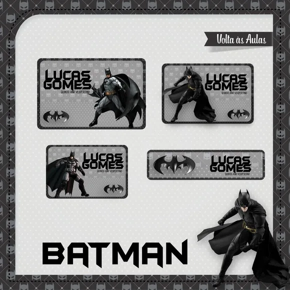 60 Etiquetas Batman