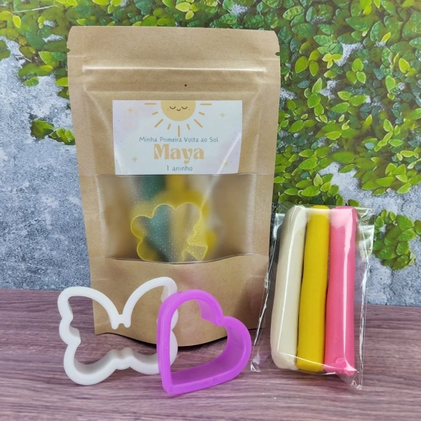 5 Uni. Kit Jardinagem + 5 Uni. Kit Massinha Zip Lock - Primeira volta ao Sol - Informar o tema no chat da compra.