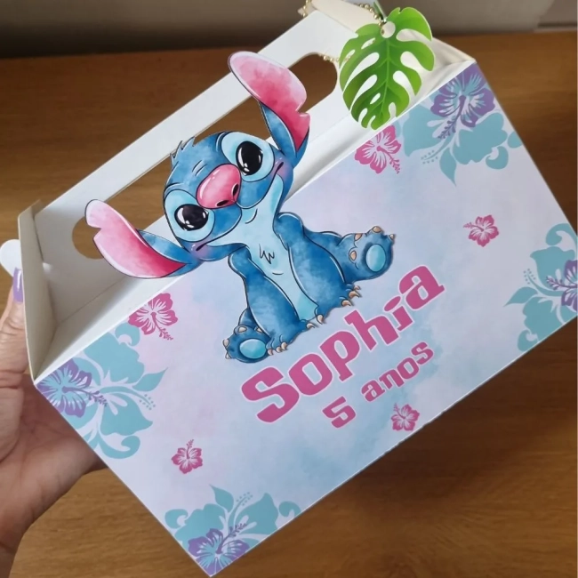 Maleta Personalizada Lembrancinha Stitch