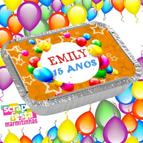 Marmitinha Personalizada Festa de Aniversário