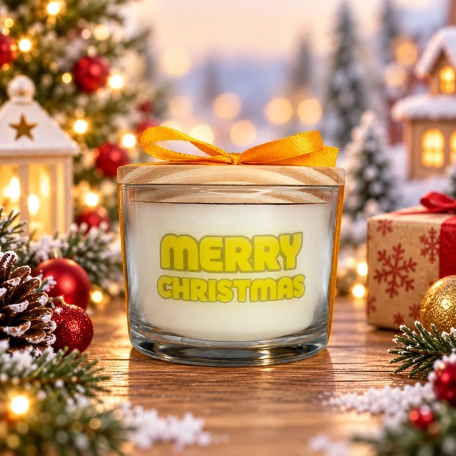 Vela Aromática no Copo Personalizada Natal Minions - Trabalhamos com outros temas - Informar  tema no chat