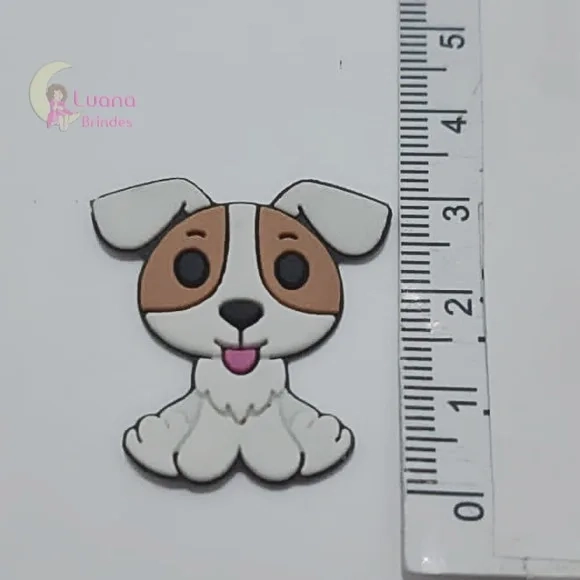 Apliques Cachorros de Borracha - Pct C/8 Unidades