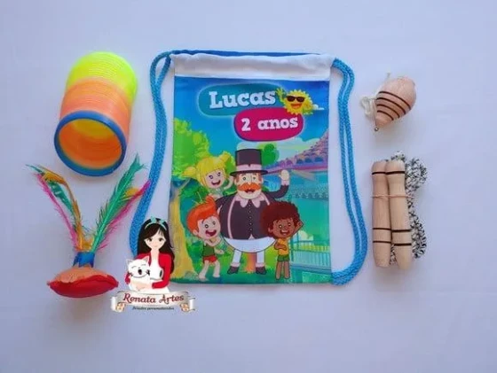 Mochila Boa Infância Personalizada Tema Mundo Bita