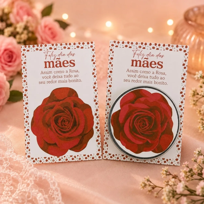 60 un de Vela Aromática na latinha Personalizada Dia das Mães Rosa Eventos, Festas, Brindes, fazemos qualquer tema.