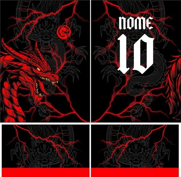 Arte Vetor Camisa Interclasse Dragão 316