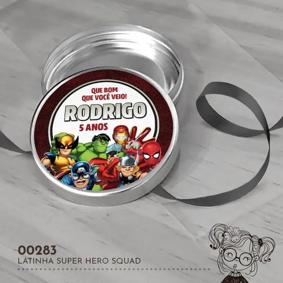 Latinha Adesivada Super Hero Squad - 00283