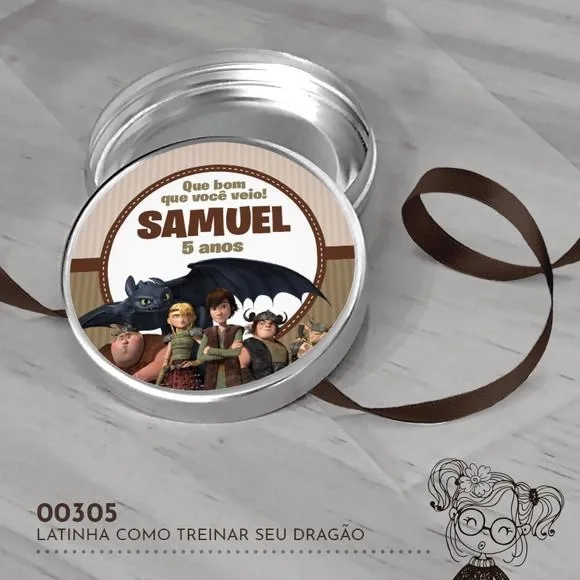 Latinha Adesivada Como Treinar Seu Dragão - 00305