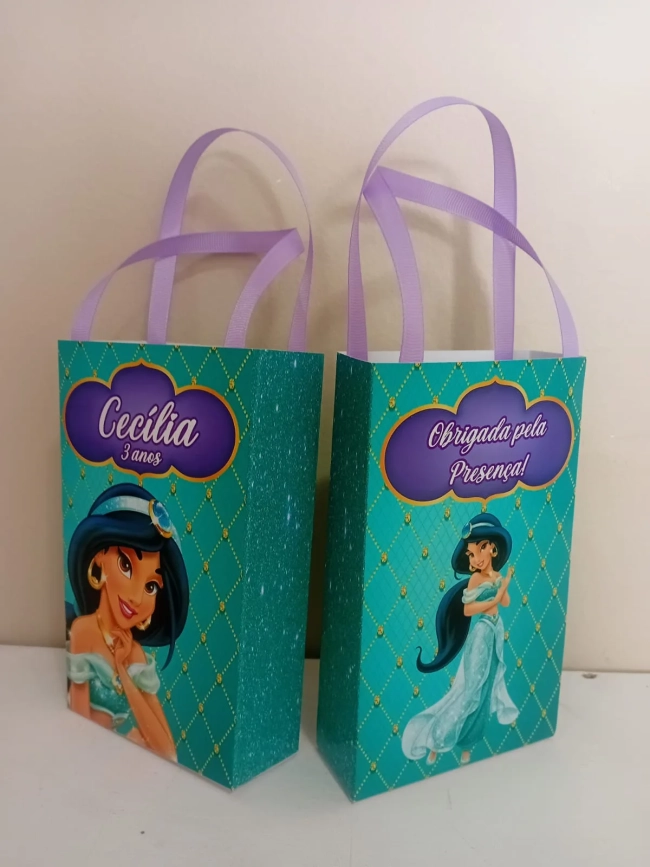 Sacolinhas Personalizadas Jasmine para Lembrancinhas