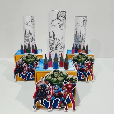 Kit Pintura na Caixa Vingadores