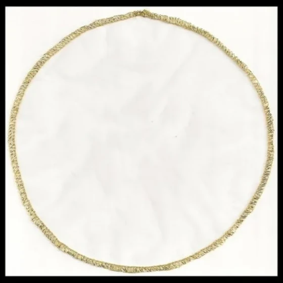 Círculos Organza Tunil Off White 35cm de Diametro Kit C/170