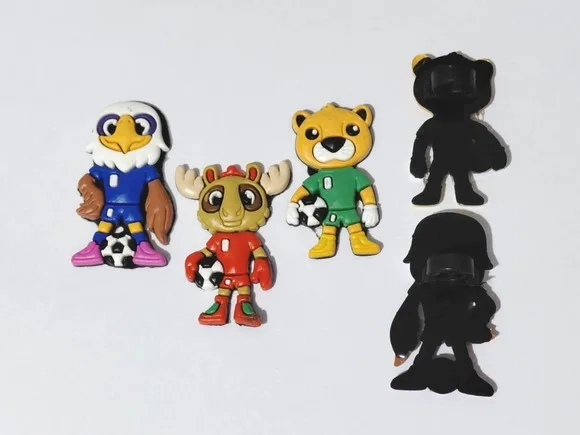 Ponteira P/lápis Mascote da Copa do Mundo Pacote C/6 Unidade