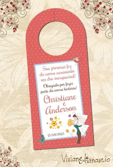 Tag Retrovisor Casamento - 00013