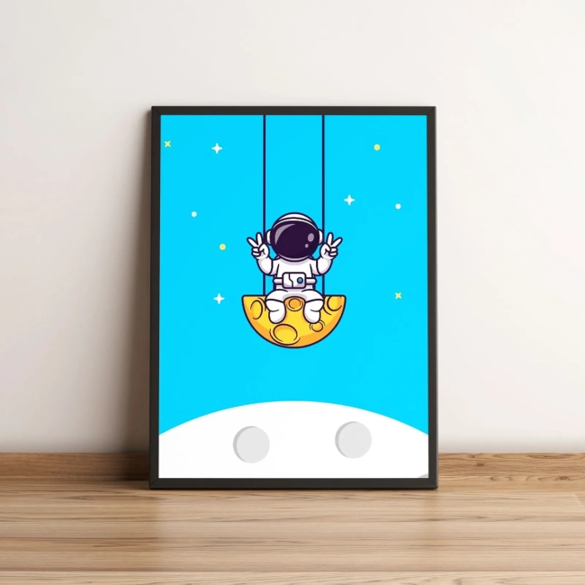 Quadro Infantil de Astronauta 141