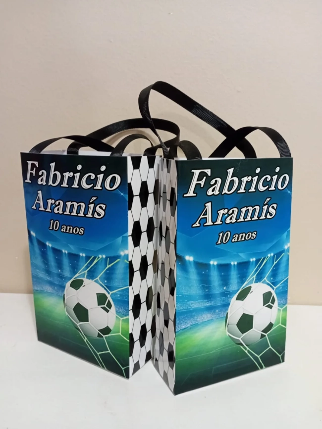 Sacolinhas Personalizadas Futebol para Lembrancinhas