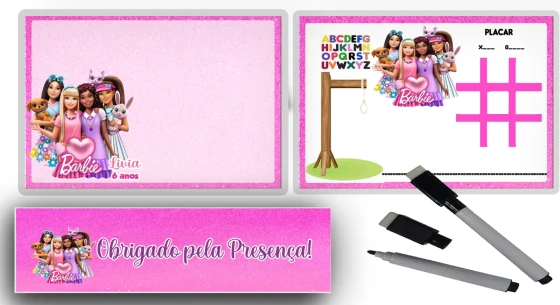 Lousa Magica Infantil Personalizada das Guerreiras K-Pop
