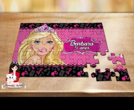 Quebra Cabeça Personalizado Barbie