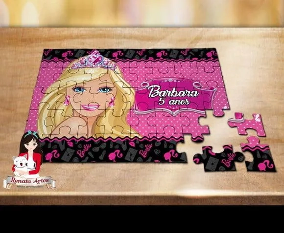 Quebra Cabeça Personalizado Barbie