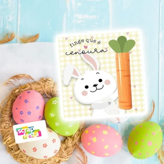 Card para Chocolate Baton/bis Personalizado Festa Páscoa