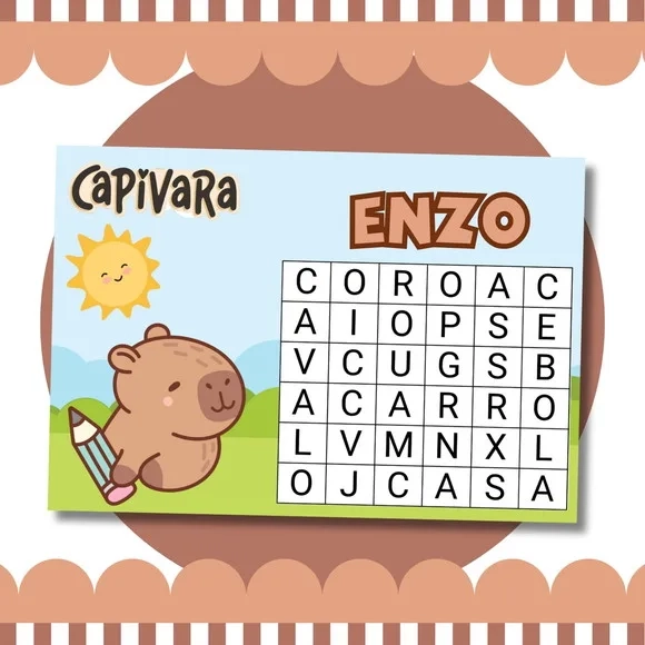 Livro Diversão Capivara