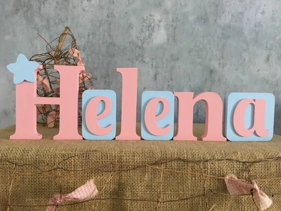 Letras de mdf Blocos Estrela
