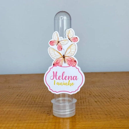Apliques para Tubetes Personalizados BORBOLETA - Decoração de Festa | Lembrancinhas | Aniversário | Personalizados