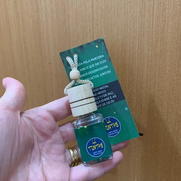 Aromatizador p/ Carro Brinde Natal Logo