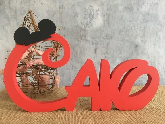 DISNEY - Letras de MDF -Nomes