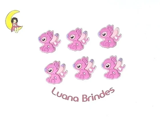Aplique Mini Angel 2,5cm Emborrachado Pacote com 6 Unidades