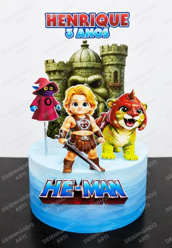 ARQUIVO DE CORTE TOPO DE BOLO HE-MAN BABY