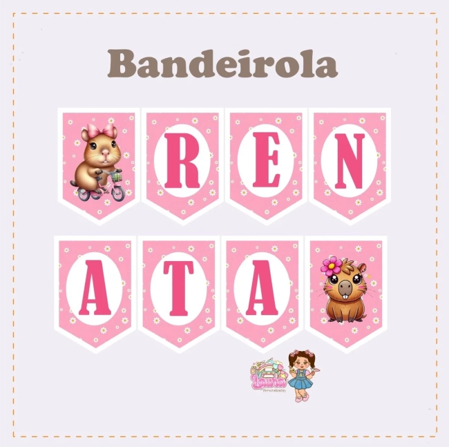 Kit Festa Só Um Bolinho CAPIVARA - Decoração de Festa