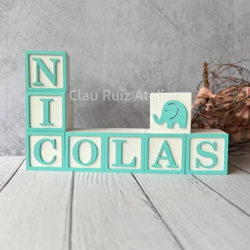 Safari Cubos 6x6cm - Decoração Bebè