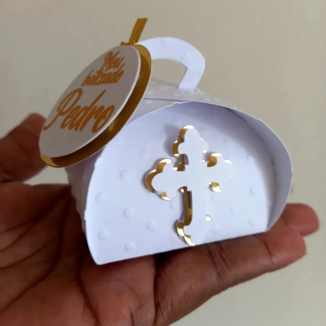 Kit Batismo Branco com 20 caixas