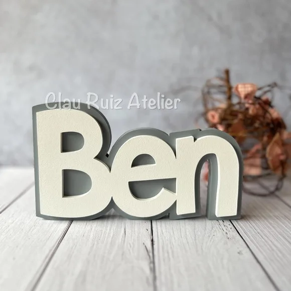 Nomes em Sobreposição Decoração de Bebê