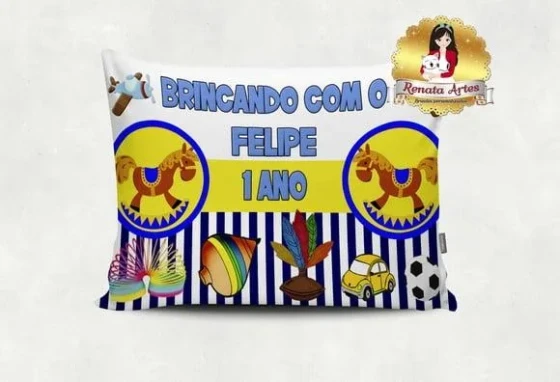 Almofada Brinquedos Antigos