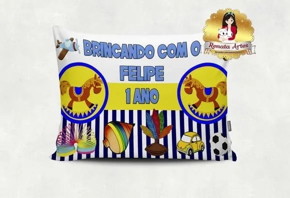 Almofada Brinquedos Antigos