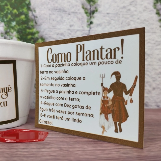 50 Kit Jardinagem Lembrancinhas Exu - Pomba-gira - Trabalhamos com qualquer tema - Informar tema no chat