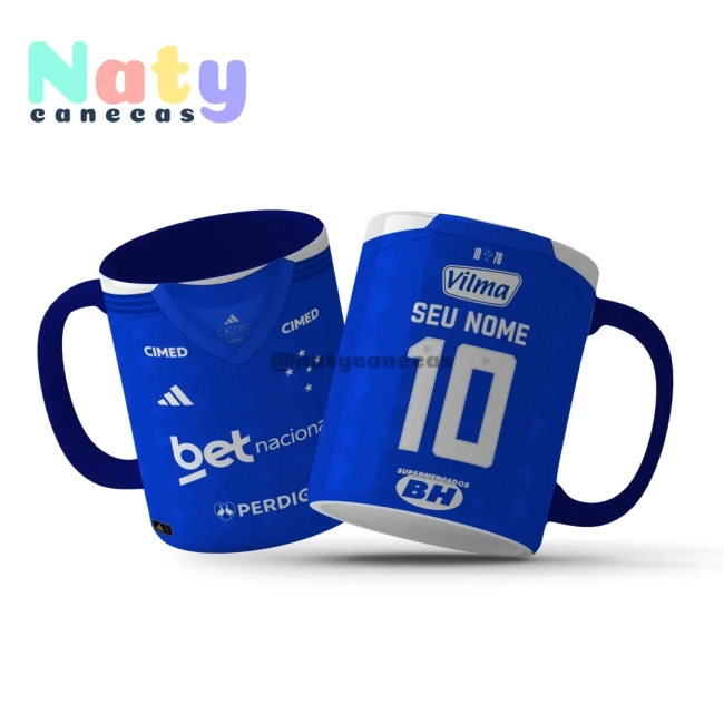 Caneca Personalizada Camisa Cruzeiro 2026