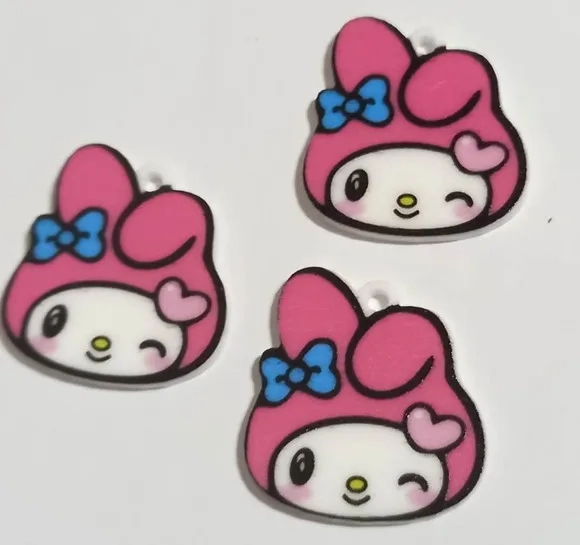 Pingente Melody em Acrílico U.v - 6 Unidades