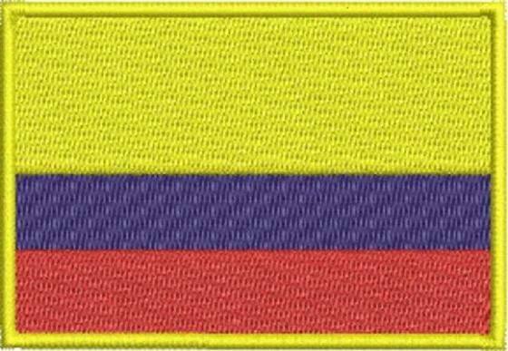 Matriz de Bordado Bandeira da Colômbia