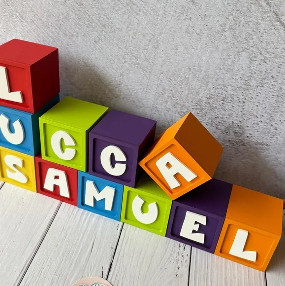 Cubos Decorativos tema Pocoyo Personalizados 6x6cm para Decoração de Festas e Quarto de Bebê