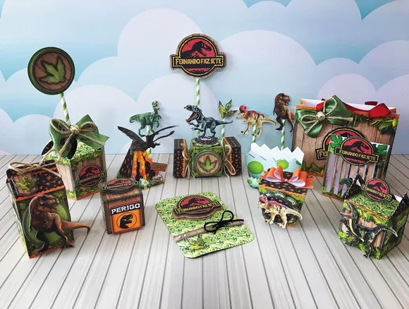 Kit 30 Lembrancinhas Jurassic Park