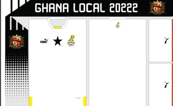 Vetor Da Camisa Ghana Local 2022