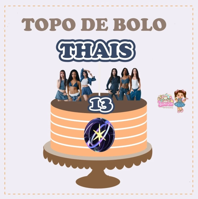 Kit Festa Só Um Bolinho KATSEYE - Decoração de Festa