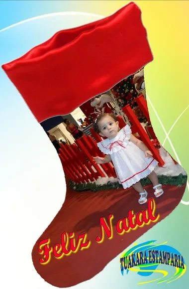Botinha/Meia de Natal Personalizada