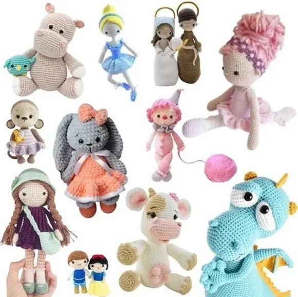 Mais de 8000 Projetos Amigurumi com Videos e Apostilas