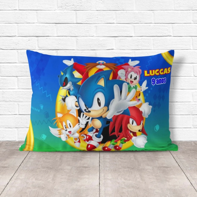 Almofada Personalizada lembrancinhas do Sonic