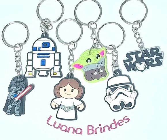 Chaveiro Star Wars Emborrachado Pacote com 35 Unidades